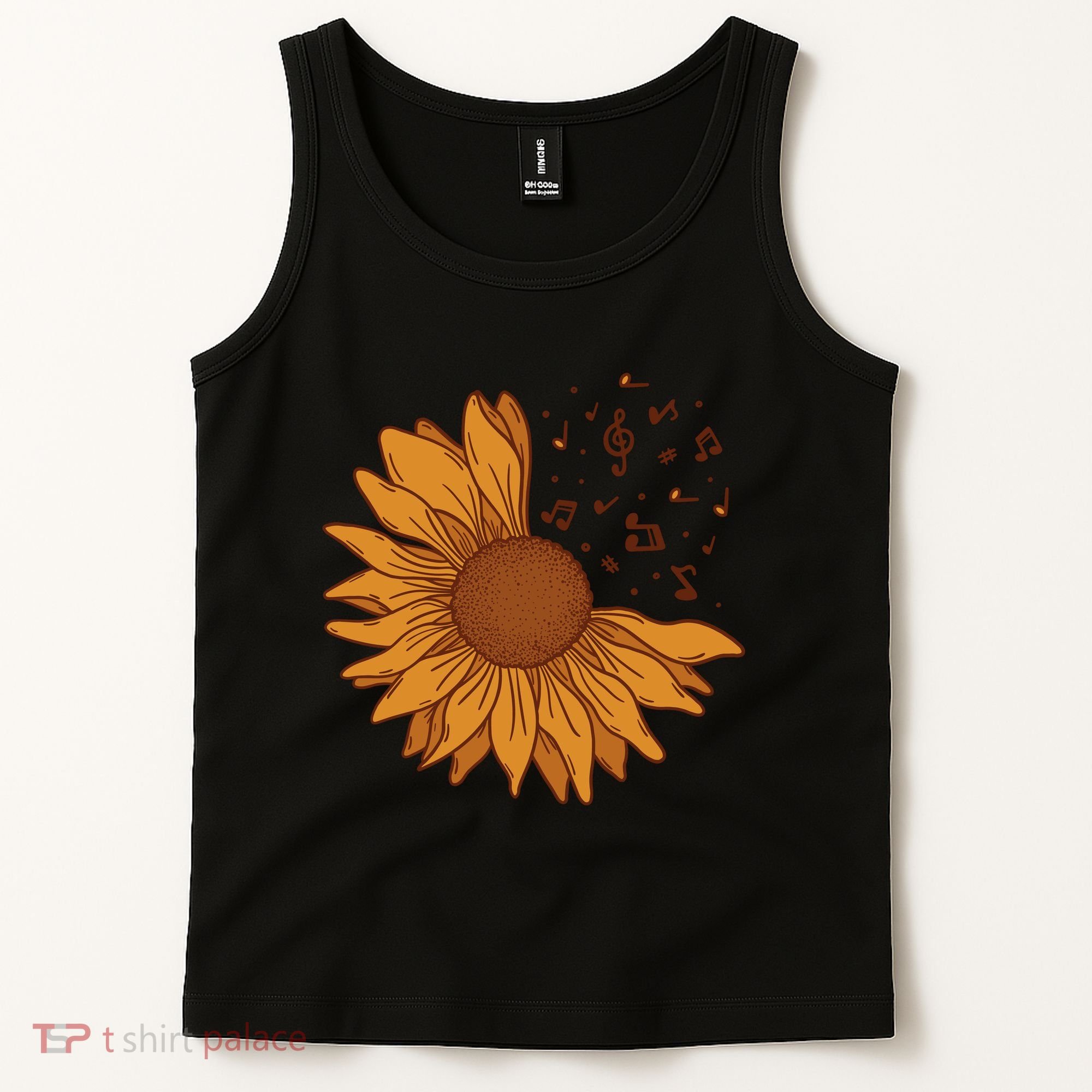 Sunflower Musical Notes Tank Top