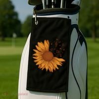 Sunflower Musical Notes Golf Towel thumb 2
