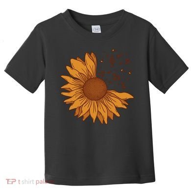 Sunflower Musical Notes Toddler T-Shirt