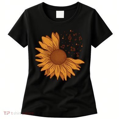 Sunflower Musical Notes Women's T-Shirt