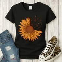 Sunflower Musical Notes Women's T-Shirt thumb 3