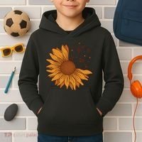 Sunflower Musical Notes Kids Hoodie thumb 2