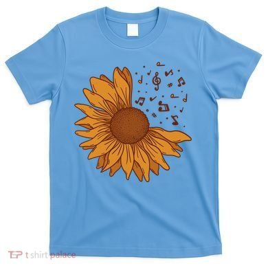 Sunflower Musical Notes T-Shirt