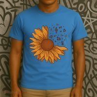 Sunflower Musical Notes T-Shirt thumb 3
