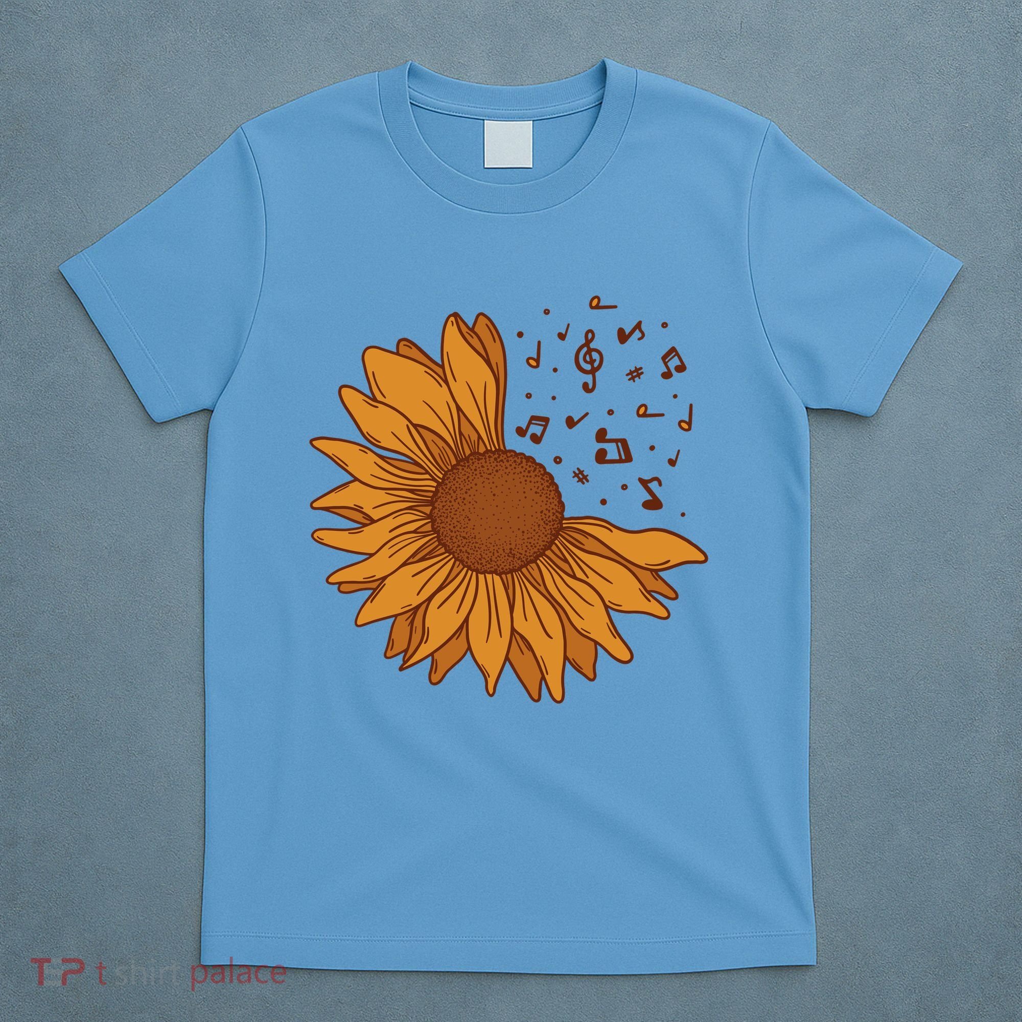 Sunflower Musical Notes T-Shirt