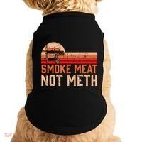 Smoke Meat Not Meth Brisket Bbq Grill Doggie Tank thumb 0