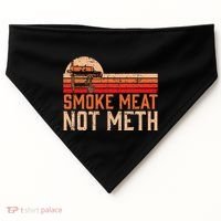 Smoke Meat Not Meth Brisket Bbq Grill USA-Made Doggie Bandana thumb 0