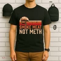 Smoke Meat Not Meth Brisket Bbq Grill T-Shirt thumb 6