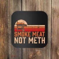 Smoke Meat Not Meth Brisket Bbq Grill Coaster thumb 0