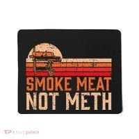 Smoke Meat Not Meth Brisket Bbq Grill Mousepad thumb 0