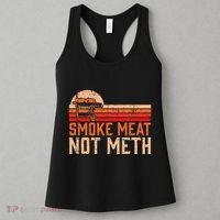 Smoke Meat Not Meth Brisket Bbq Grill Women's Tank Top thumb 3