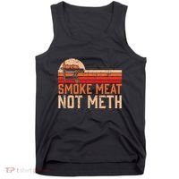 Smoke Meat Not Meth Brisket Bbq Grill Tank Top thumb 0