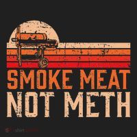 Smoke Meat Not Meth Brisket Bbq Grill Golf Towel thumb 3