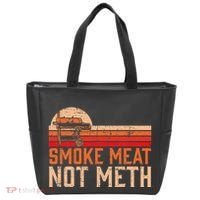 Smoke Meat Not Meth Brisket Bbq Grill Tote Bag thumb 0