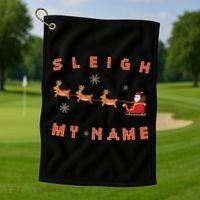 Sleigh My Name Christmas Golf Towel thumb 1