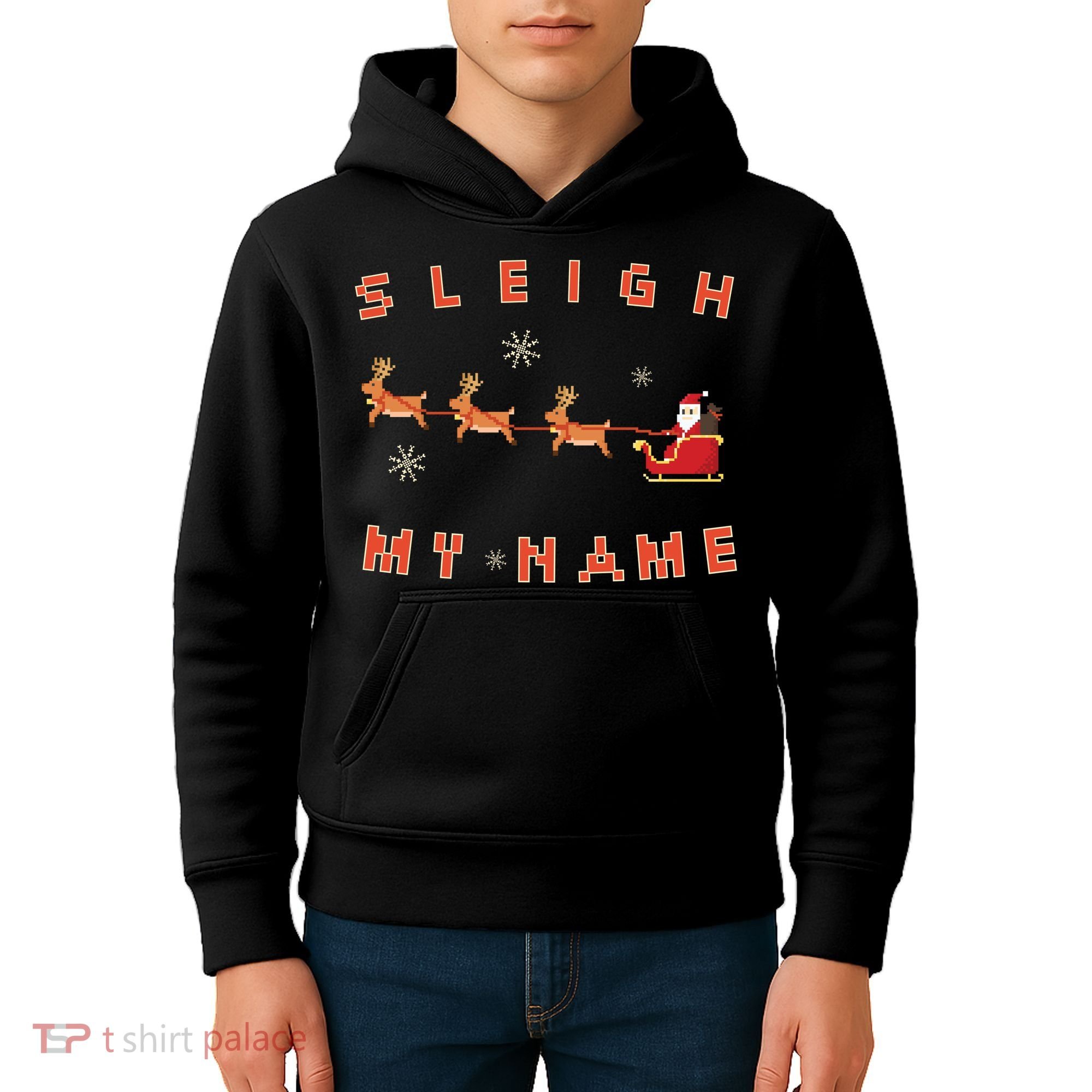 Sleigh My Name Christmas Kids Hoodie