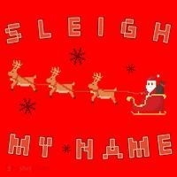 Sleigh My Name Christmas Santa Hat thumb 1