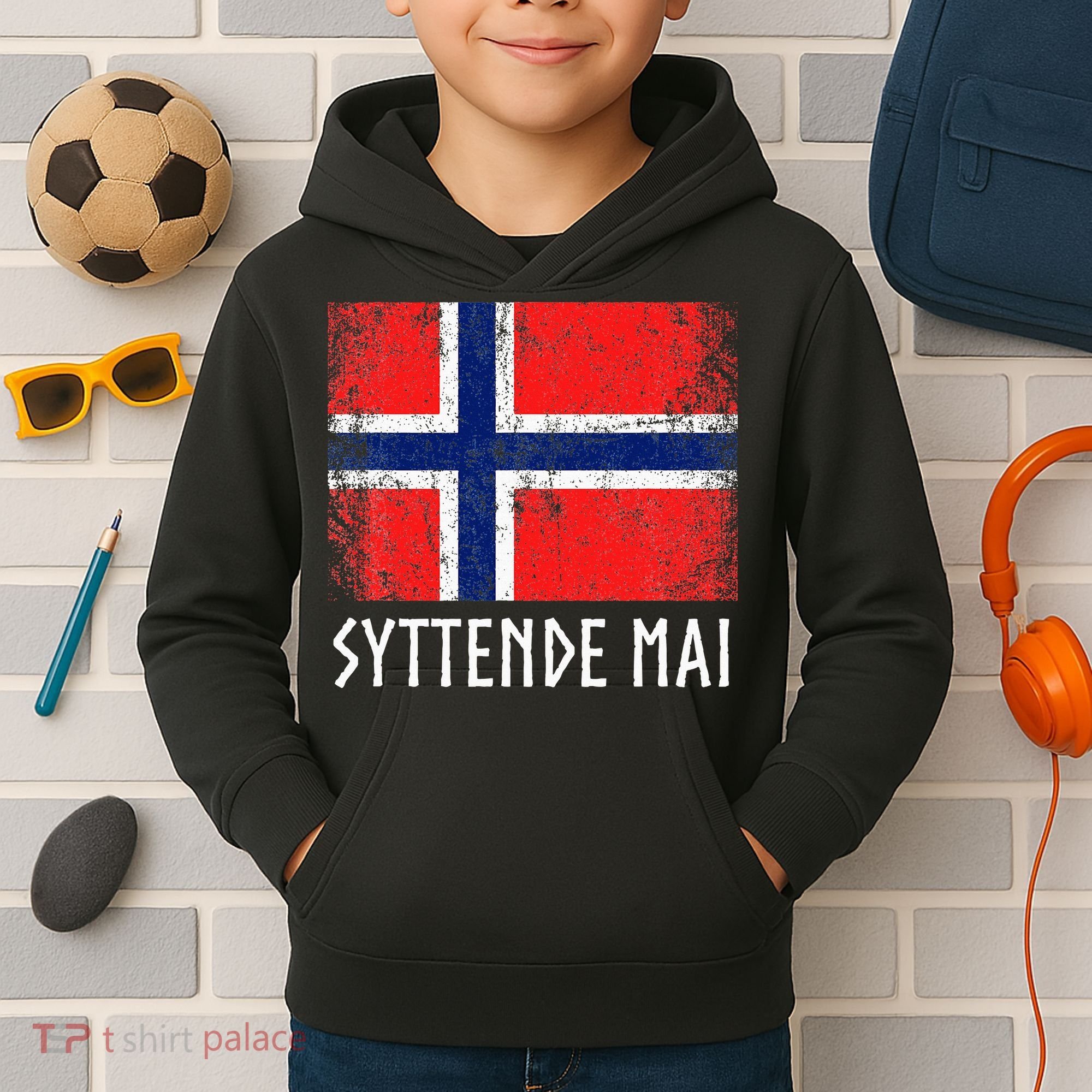 Syttende Mai Norwegian Norway Kids Hoodie