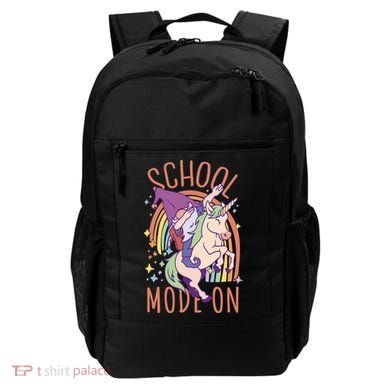 School Mode On Gnome Unicorn Rainbow Dab Backpack