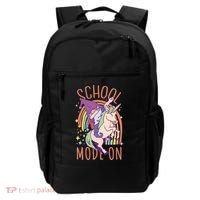 School Mode On Gnome Unicorn Rainbow Dab Backpack thumb 0