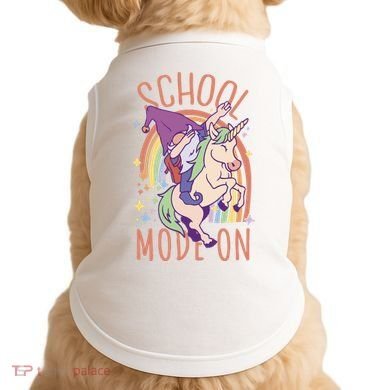 School Mode On Gnome Unicorn Rainbow Dab Doggie Tank