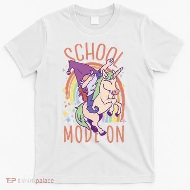 School Mode On Gnome Unicorn Rainbow Dab T-Shirt