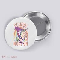 School Mode On Gnome Unicorn Rainbow Dab Button thumb 0