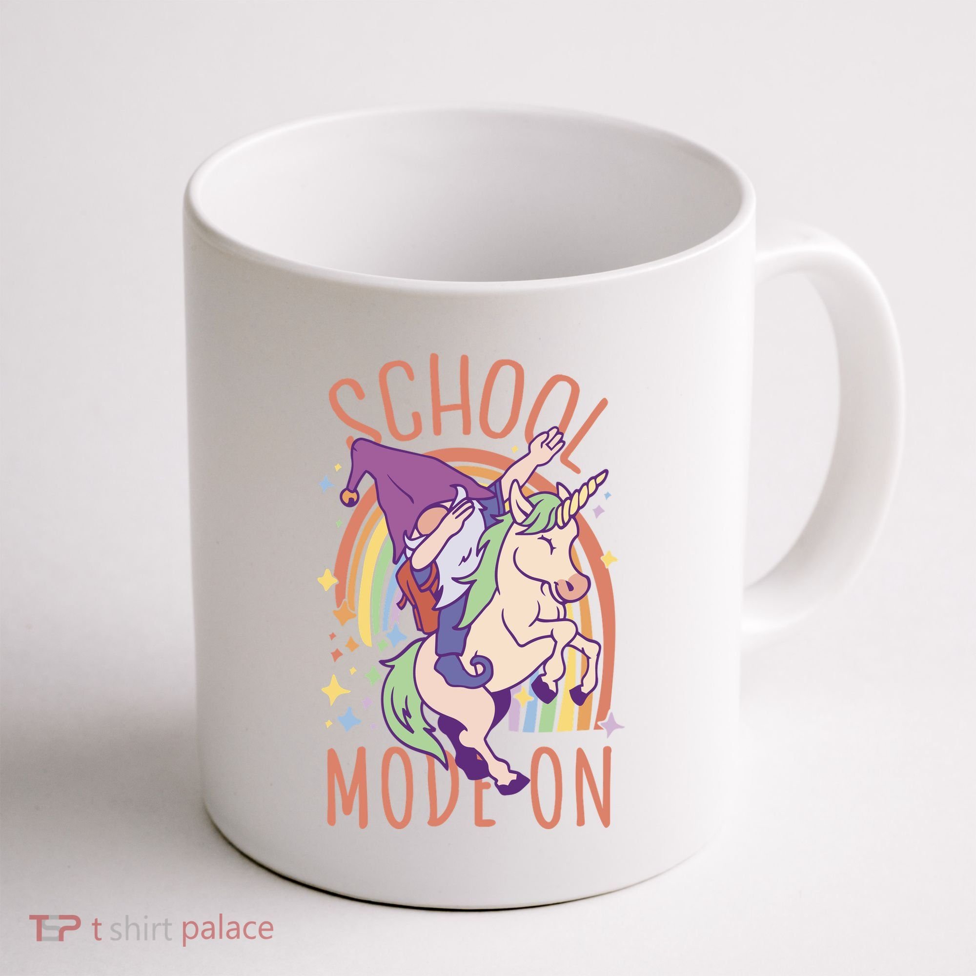 School Mode On Gnome Unicorn Rainbow Dab Coffee Mug