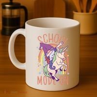 School Mode On Gnome Unicorn Rainbow Dab Coffee Mug thumb 4