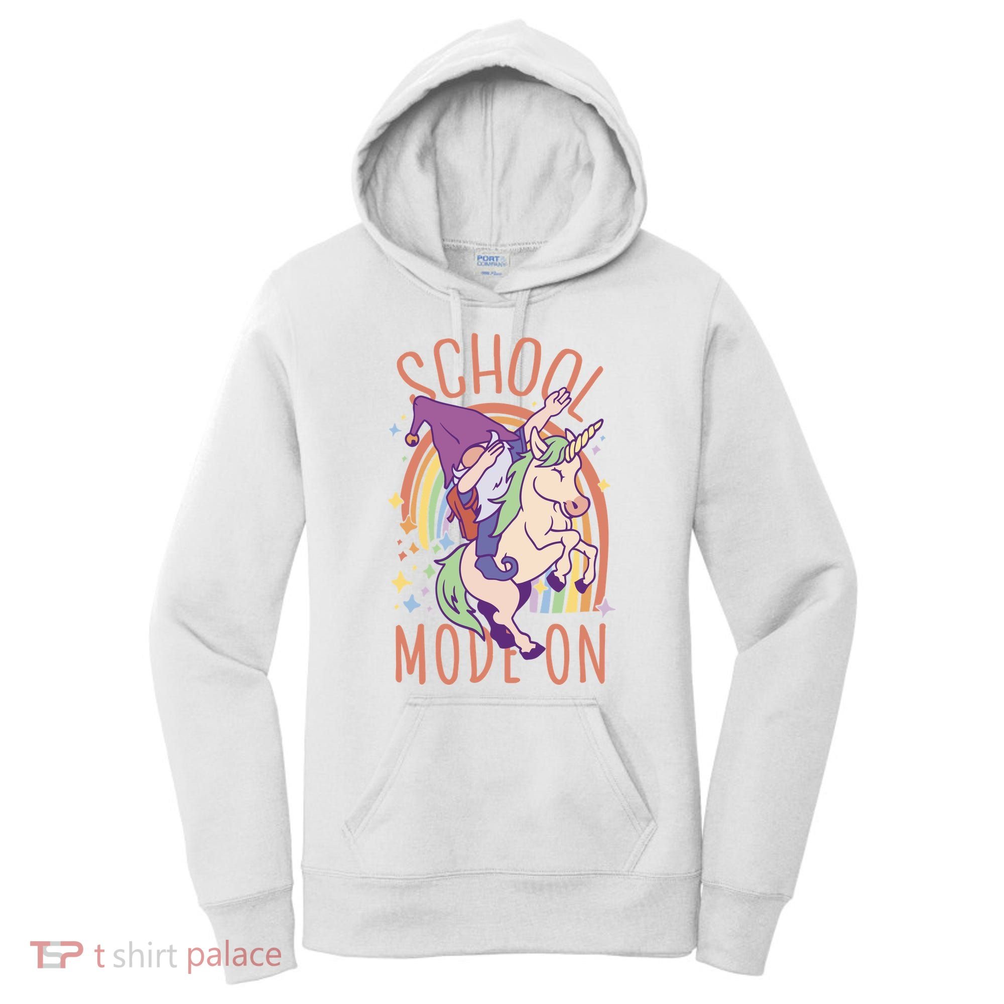 School Mode On Gnome Unicorn Rainbow Dab Women's Hoodie