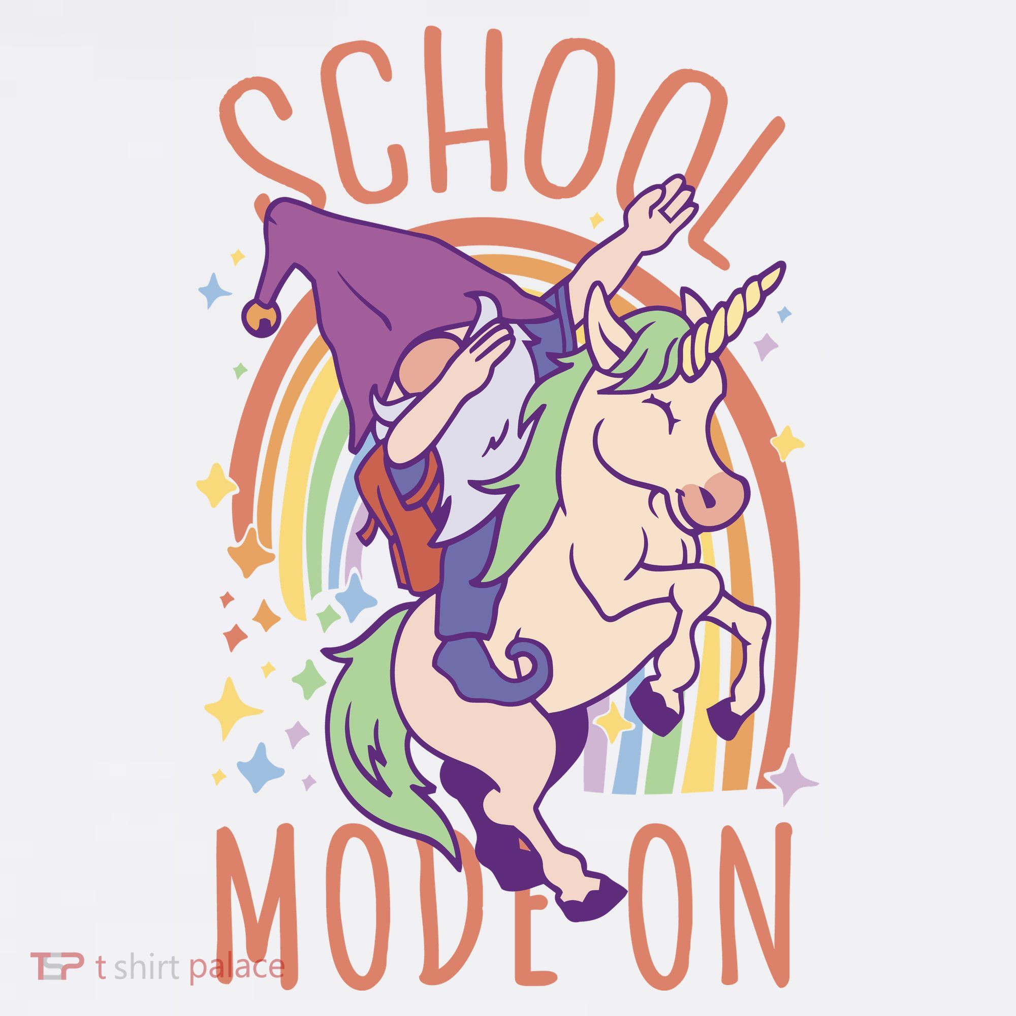 School Mode On Gnome Unicorn Rainbow Dab Women's Hoodie