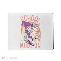 School Mode On Gnome Unicorn Rainbow Dab Mousepad thumb 0