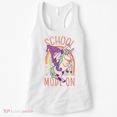 School Mode On Gnome Unicorn Rainbow Dab Women's Tank Top