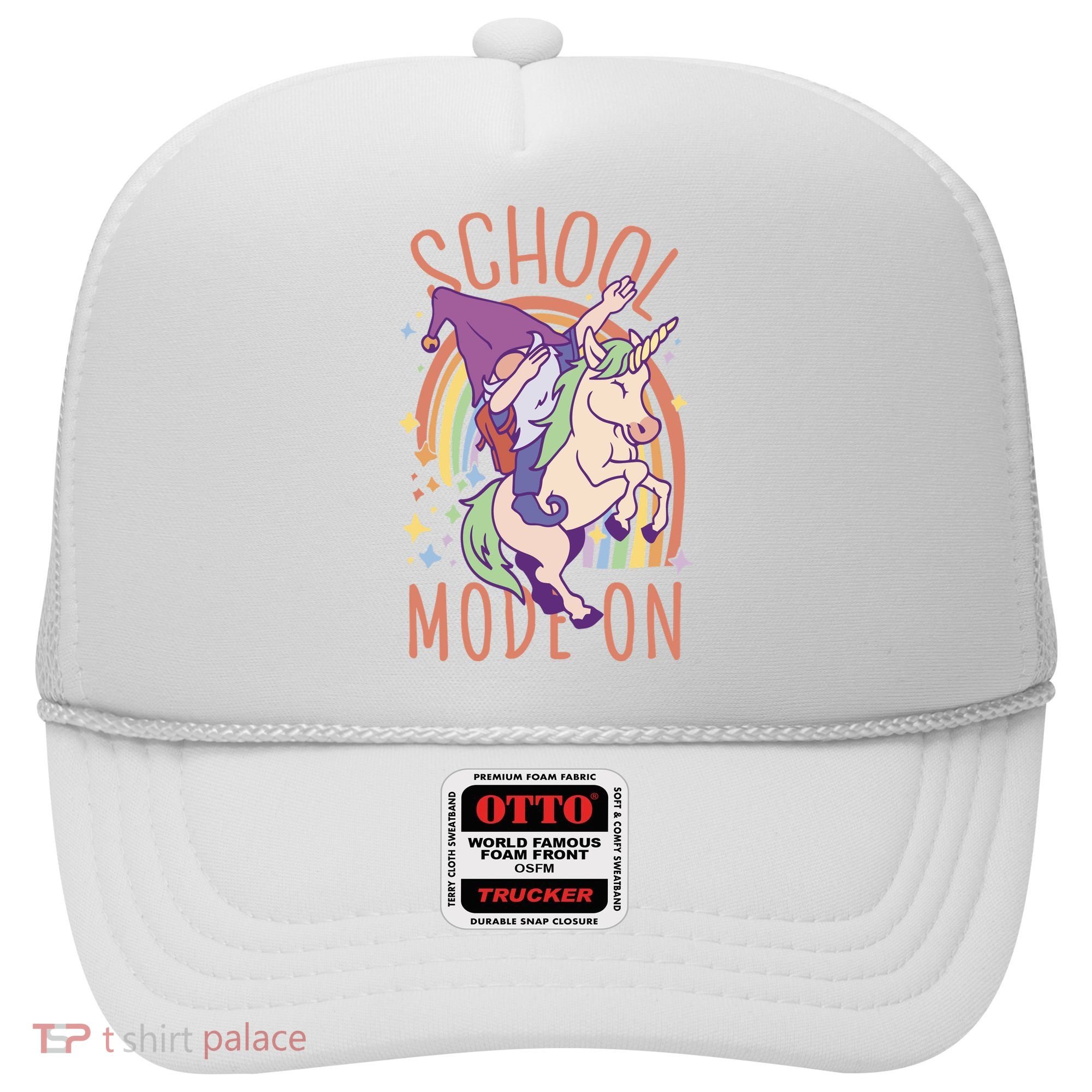 School Mode On Gnome Unicorn Rainbow Dab Hat