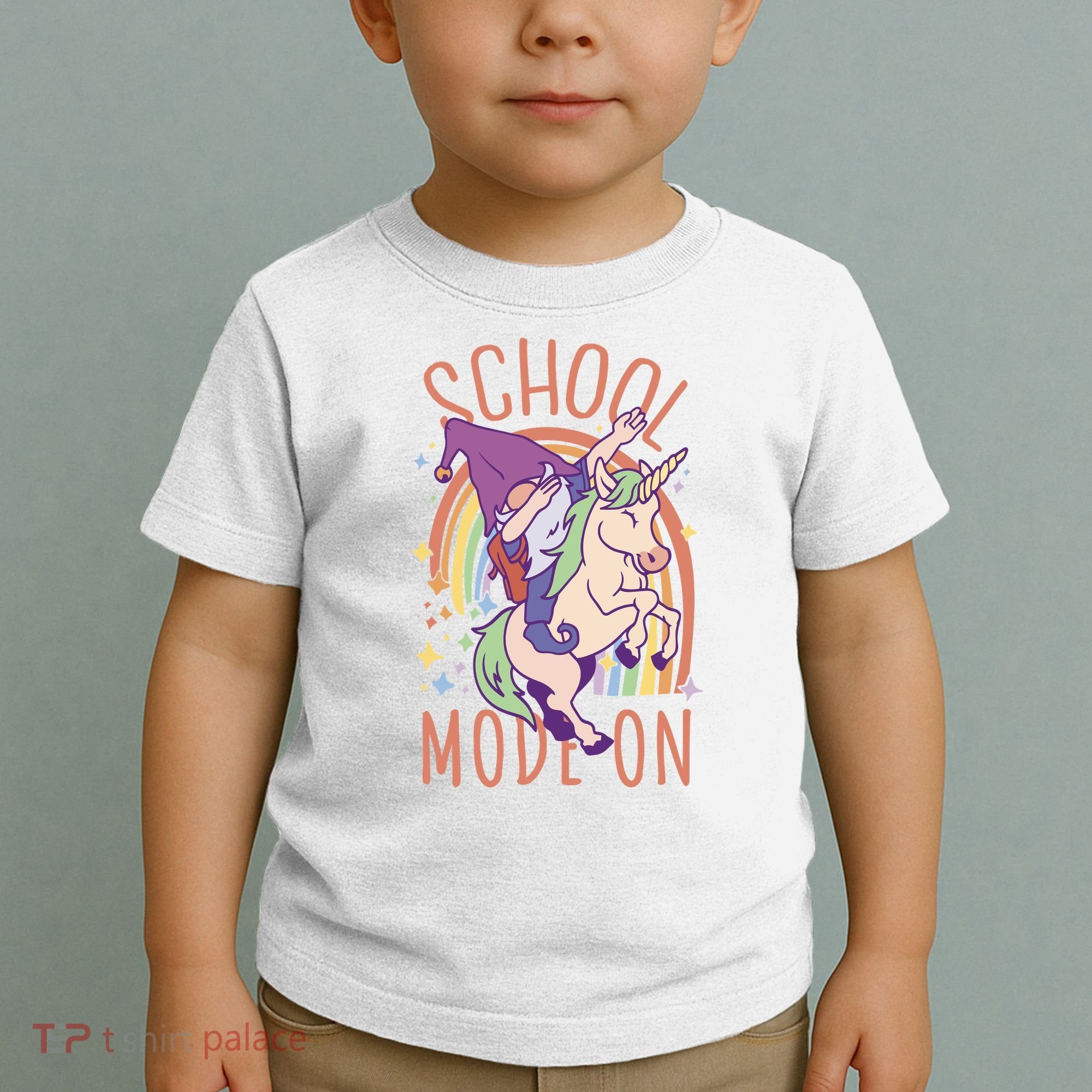School Mode On Gnome Unicorn Rainbow Dab Toddler T-Shirt
