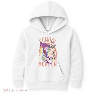 School Mode On Gnome Unicorn Rainbow Dab Kids Hoodie