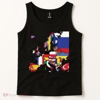 Simple Map Of Europe With Country Flags Tank Top thumb 2