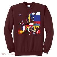 Simple Map Of Europe With Country Flags Sweatshirt thumb 0