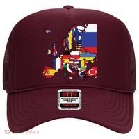 Simple Map Of Europe With Country Flags Hat thumb 0