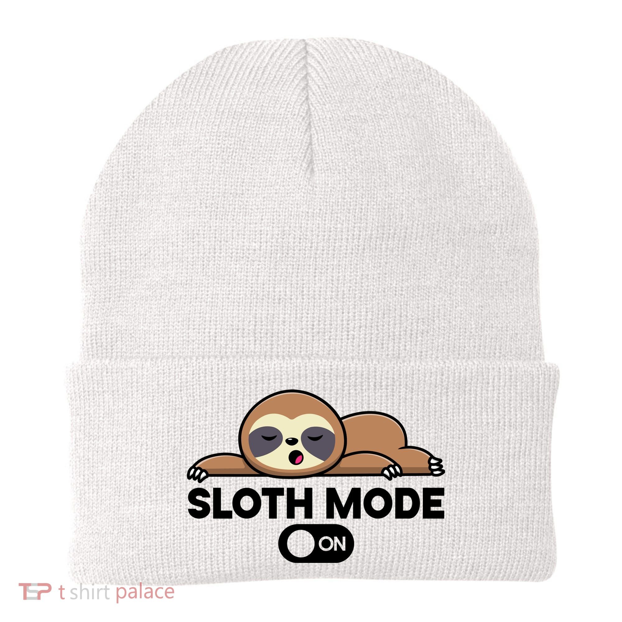 Sloth Mode On Funny Lazy Beanie