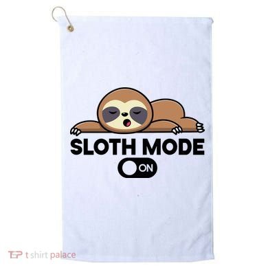 Sloth Mode On Funny Lazy Golf Towel