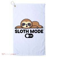 Sloth Mode On Funny Lazy Golf Towel thumb 0
