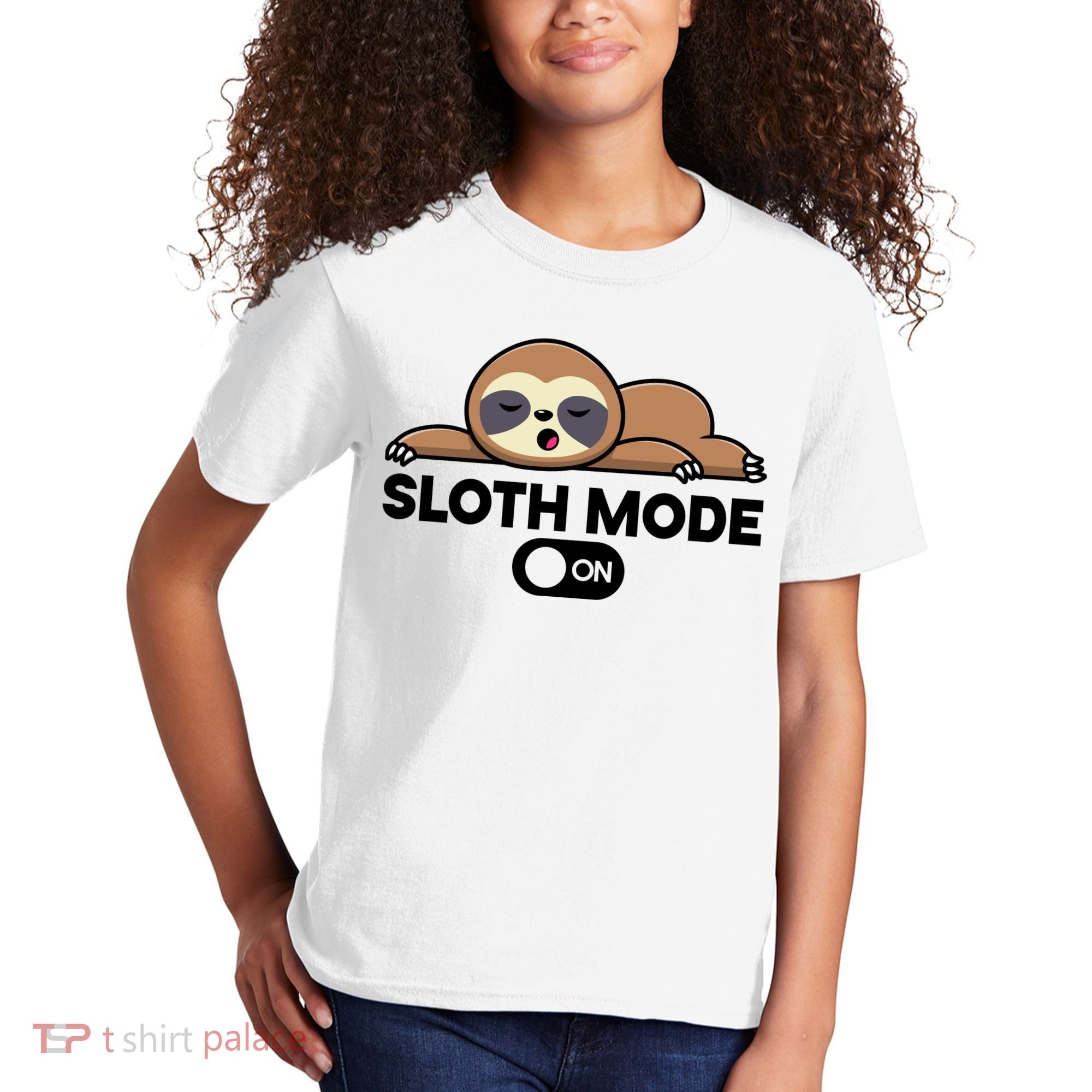 Sloth Mode On Funny Lazy Kids T-Shirt