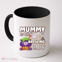 Spooky Mama Of Brewing Halloween Theme Shower Gift Coffee Mug thumb 0