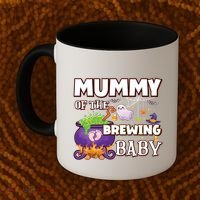 Spooky Mama Of Brewing Halloween Theme Shower Gift Coffee Mug thumb 2