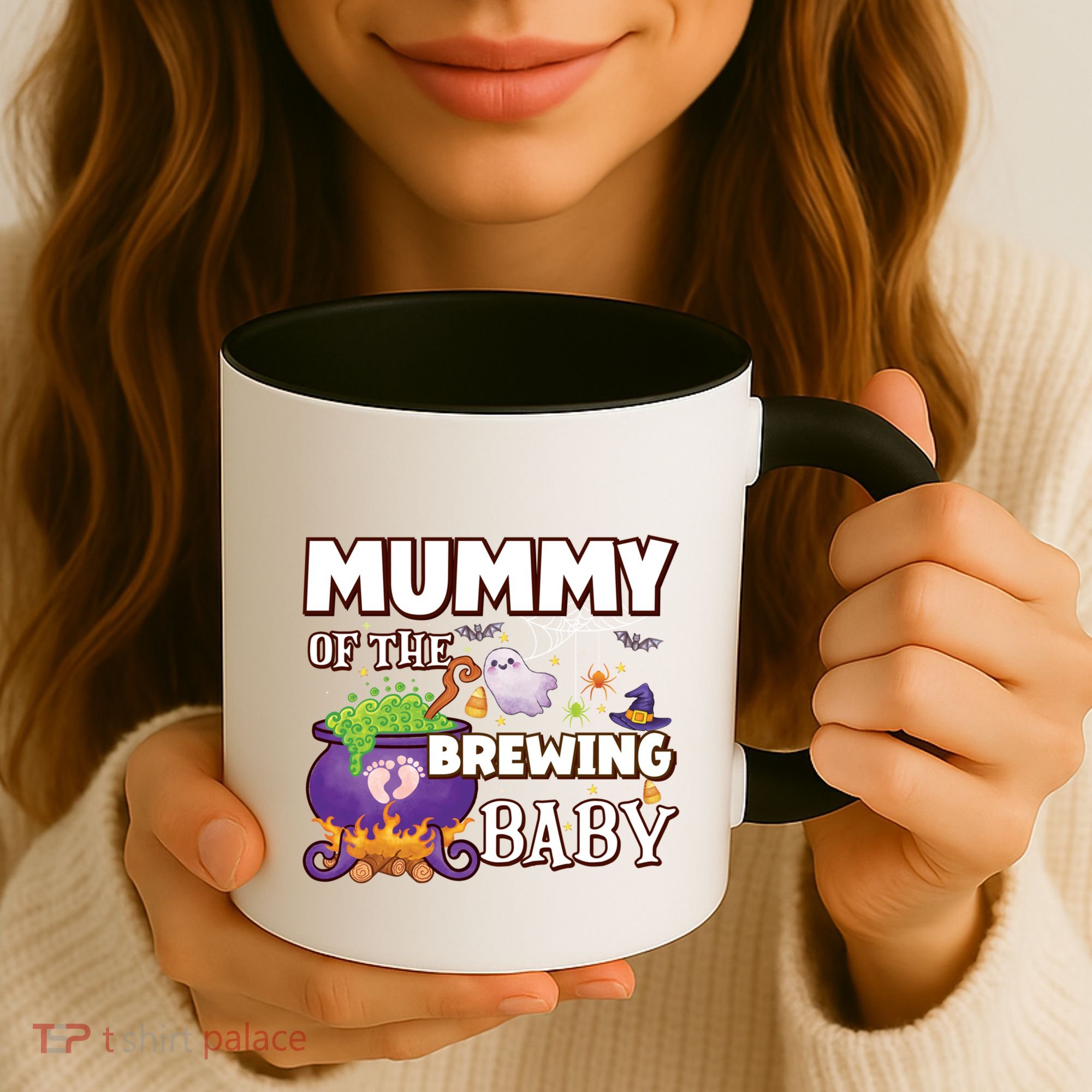 Spooky Mama Of Brewing Halloween Theme Shower Gift Coffee Mug