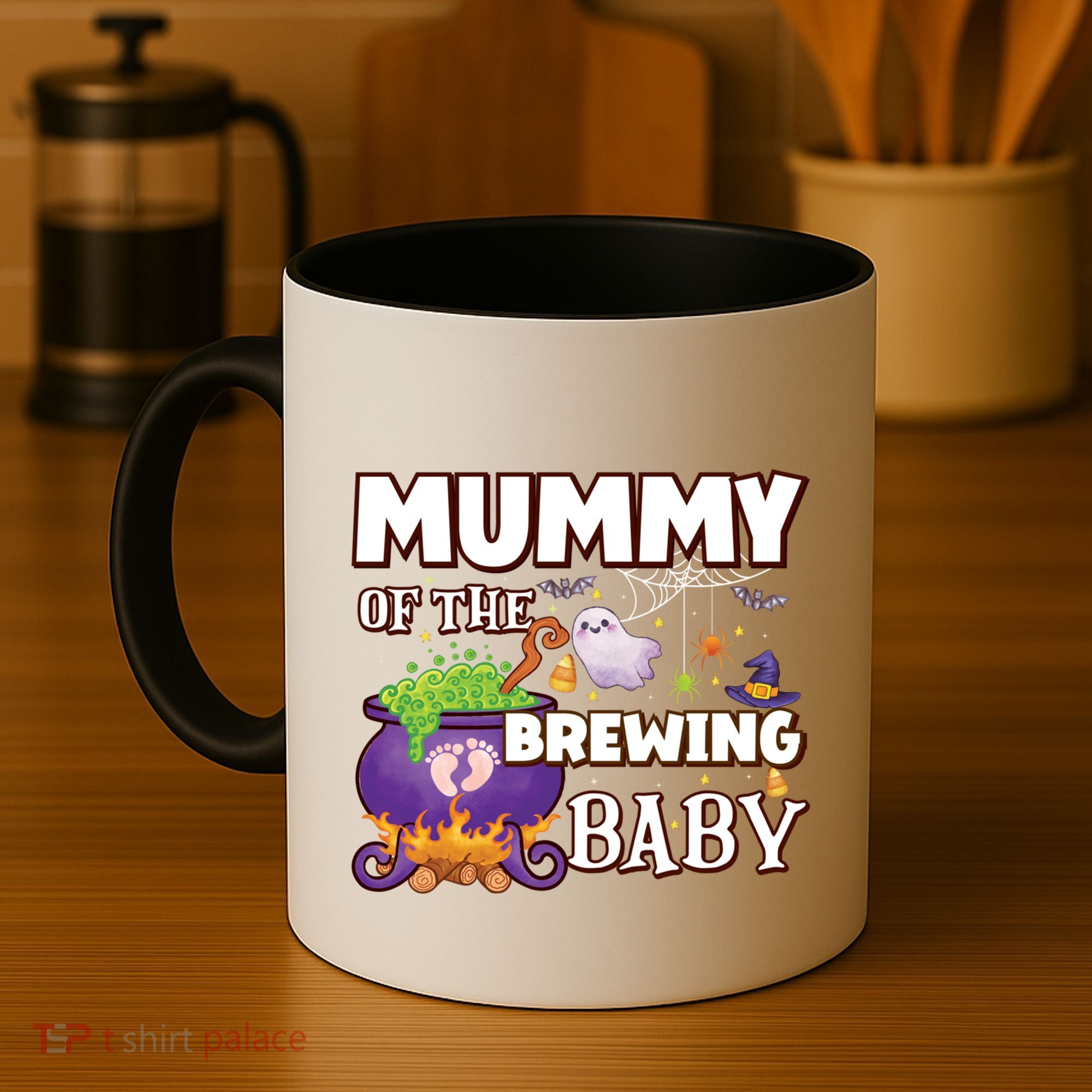 Spooky Mama Of Brewing Halloween Theme Shower Gift Coffee Mug
