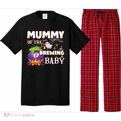 Spooky Mama Of Brewing Halloween Theme Shower Gift Pajama Set