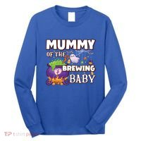 Spooky Mama Of Brewing Halloween Theme Shower Gift Long Sleeve Shirt thumb 0