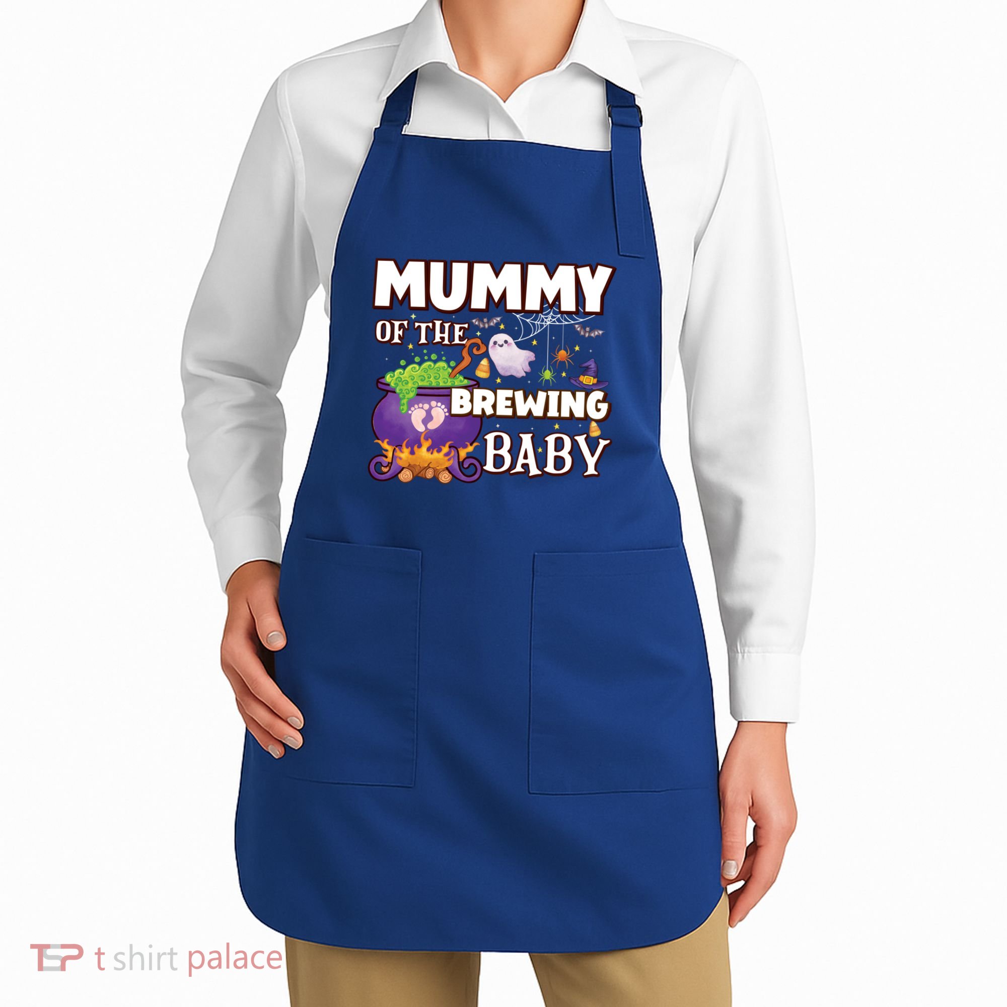Spooky Mama Of Brewing Halloween Theme Shower Gift Apron